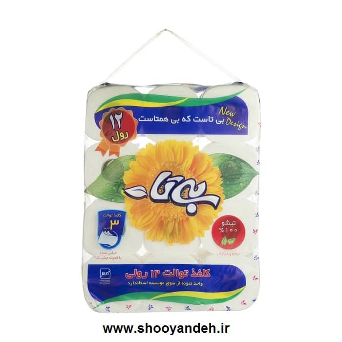 دستمال توالت بیتا بسته 12 عددی