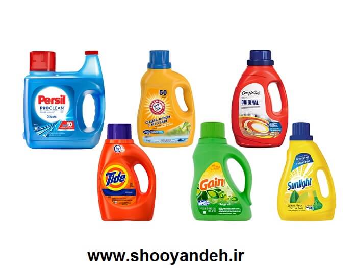 برندهای مختلف مواد شوینده