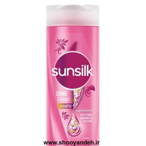 شامپو مو سان سیلک مدل Shine and Strength حجم 350 میلی لیتر